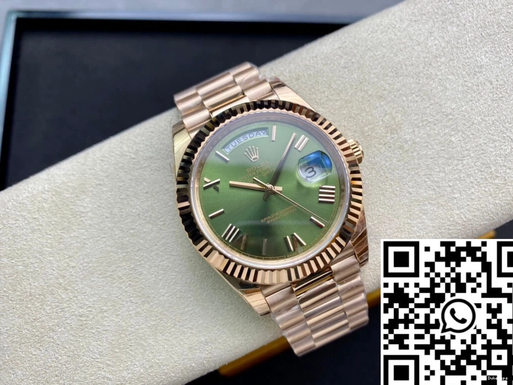 40mm 1004 Factory Green Day Date EW 228235 Dial Unisex Rolex 0807